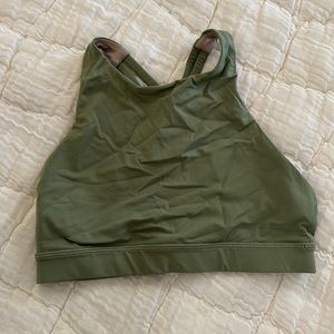 Sage green high neck lululemon bra